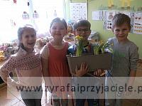 Starszaki sadzą kwiatki